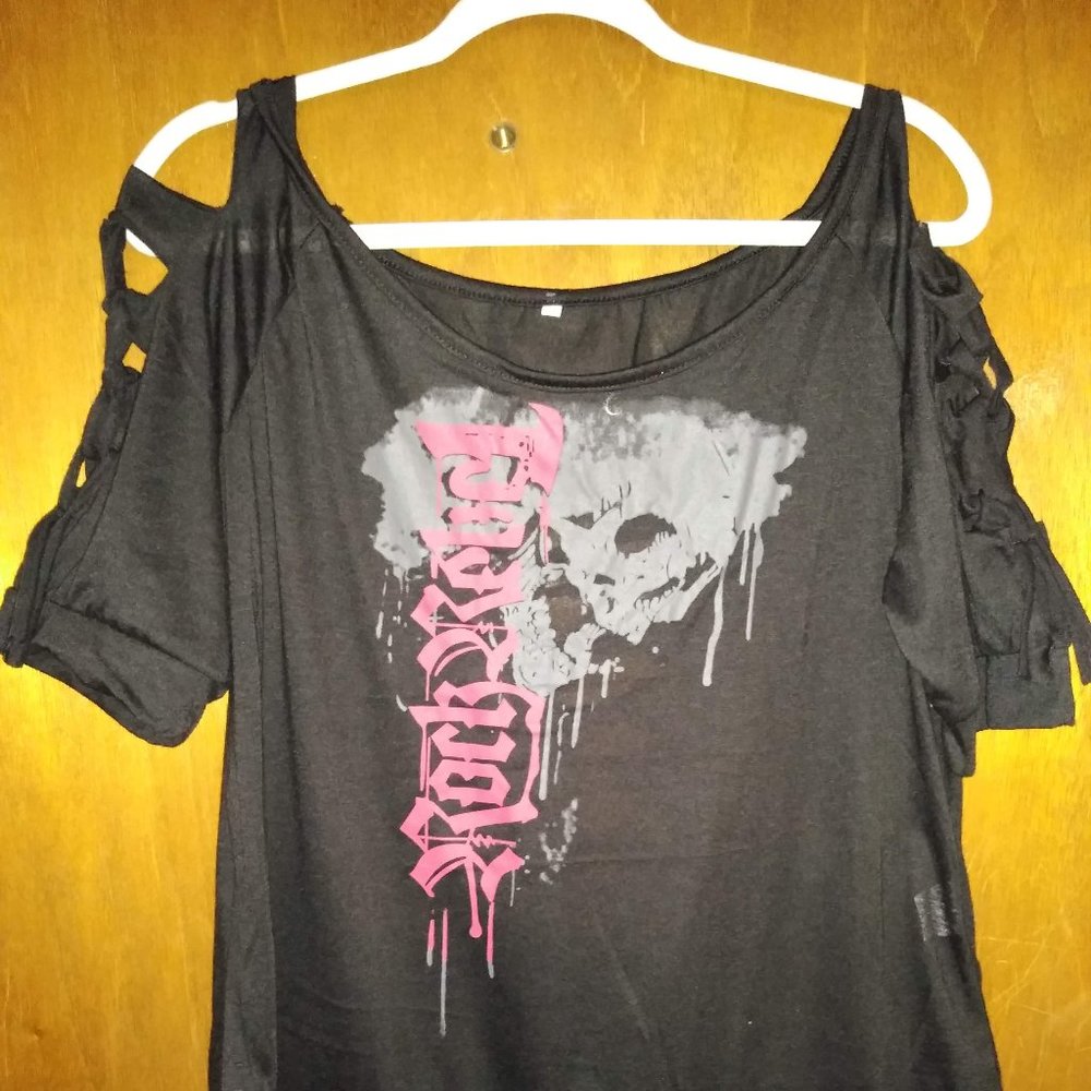 Black Graphic Tunic